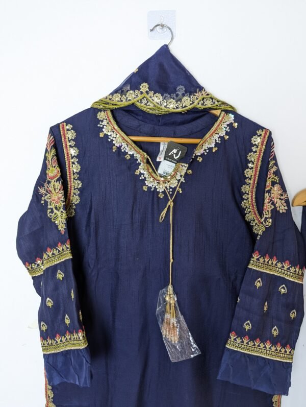 Raw silk SAB4-BLUE
