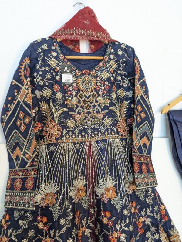 Long maxi hand embroidery 1SS28-3PCS