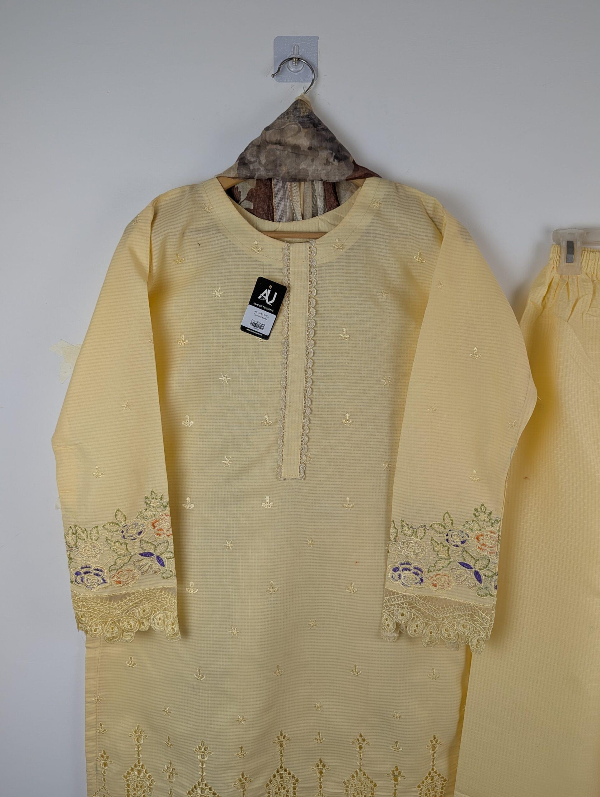 Intricate embroidery BAMD52-3PCS