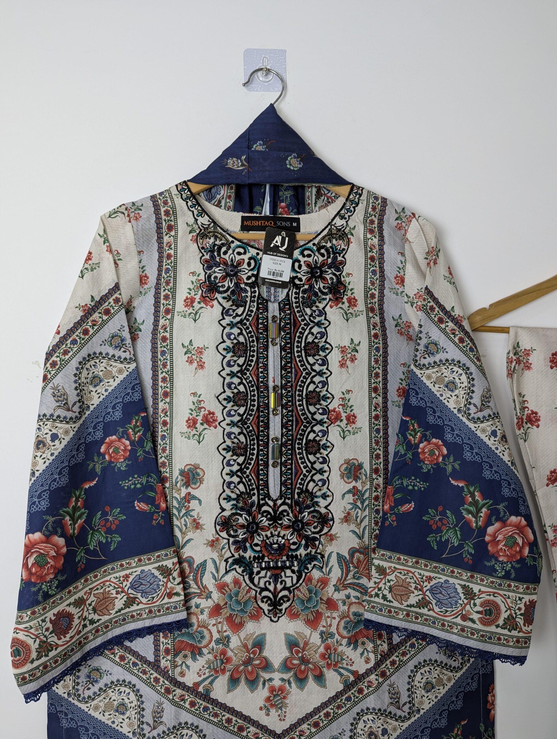 Premium lawn |RTW|-INDS14-3PCS