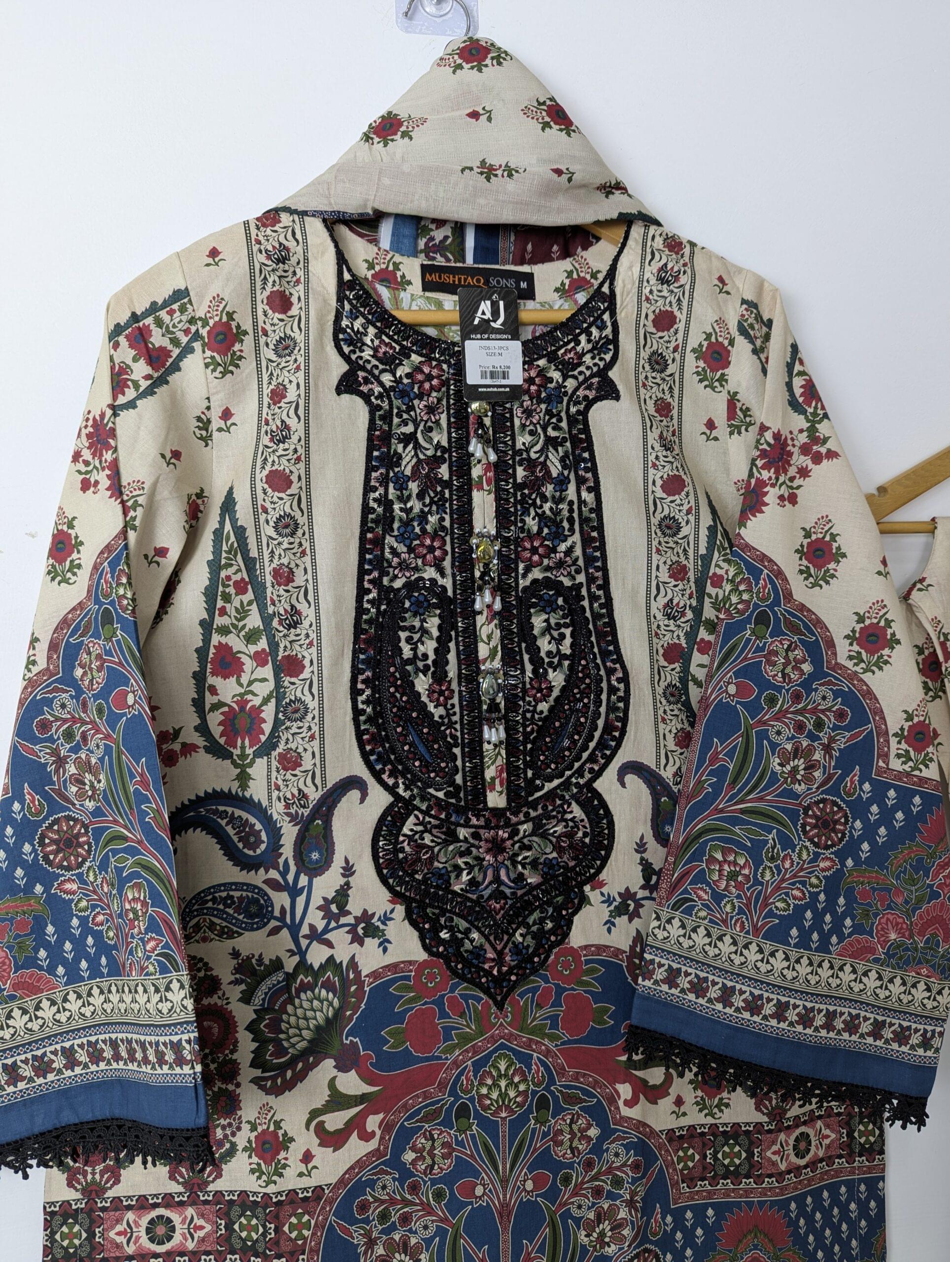 Premium Lawn |RTW|-INDS13-3PCS