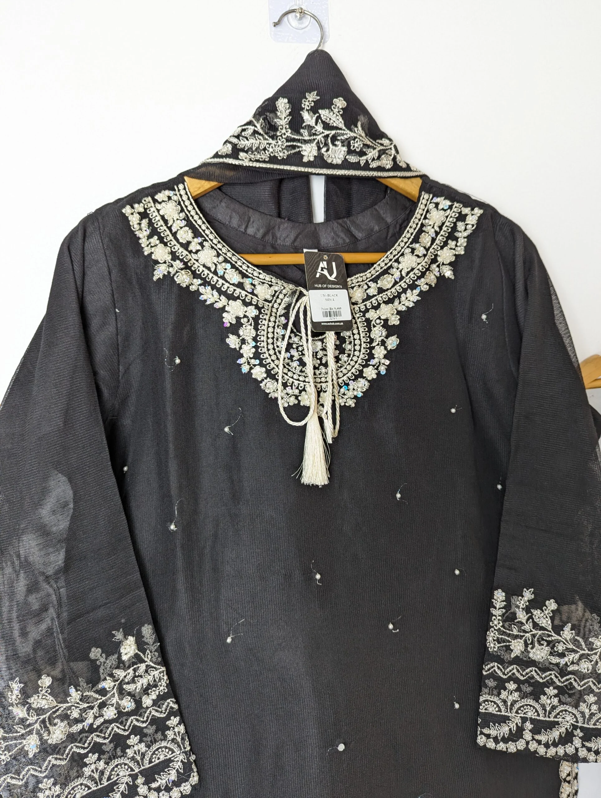 Khaddi cotton LB1-BLACK