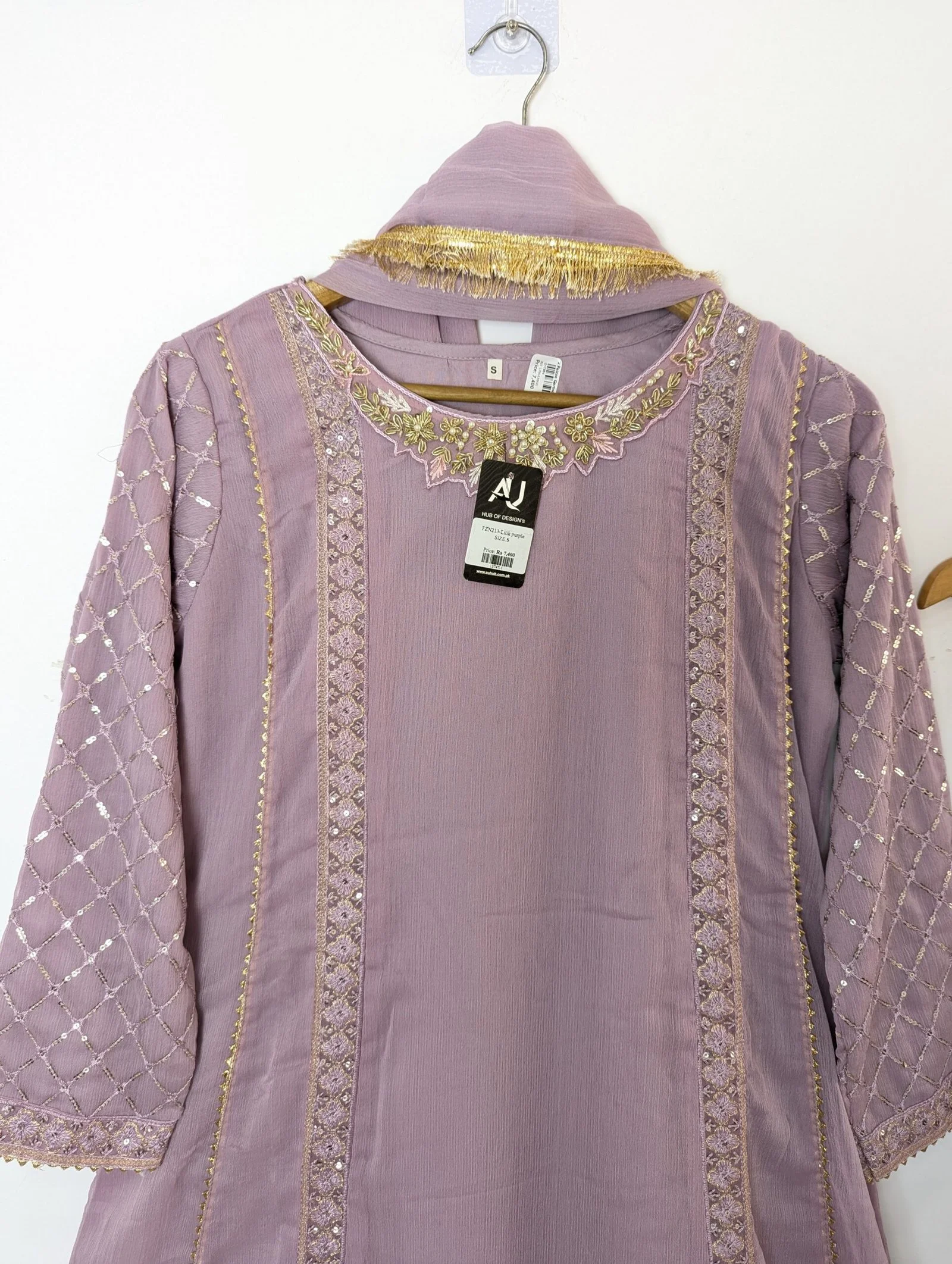 Chiffon Maxi FZN213-Lilik purple
